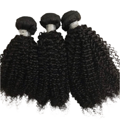 Kinky Curly Wefted Hair Extensions (Bundles)